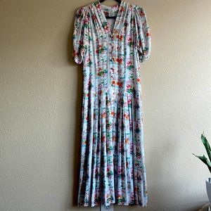 Vintage Swedish midi dress S